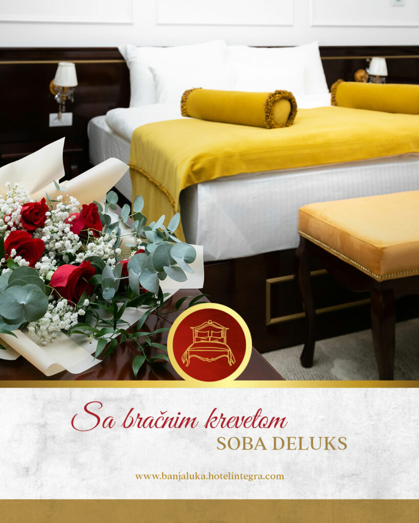 Hotel Integra - ruže, bračni krevet